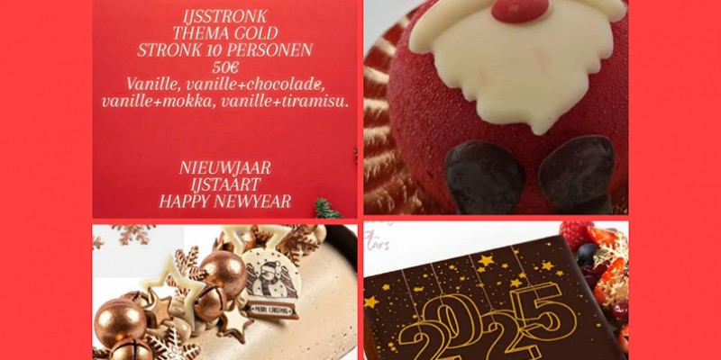 Ontdek alle kerstdesserts bij La Gelateria Maasmechelen